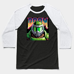 Doom Guy Close up Baseball T-Shirt